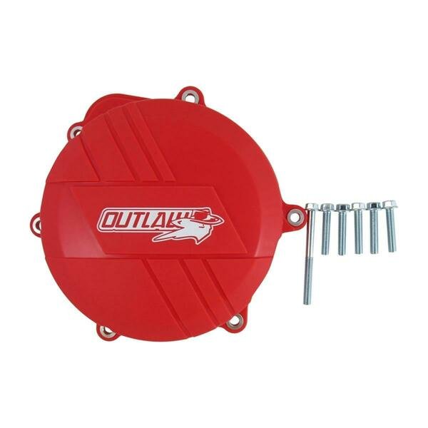 Clutch Cover Protector, Red, Outlaw Racing, Mfr#: OR5166